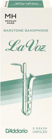 LaVoz Baritone Saxophone Reeds Medium Hard Box of 5  Reeds